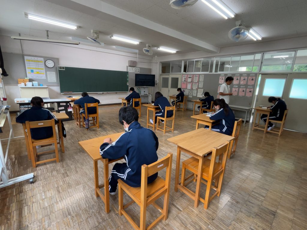 5/17 授業の様子（1年国語、2年数学、3年英語）